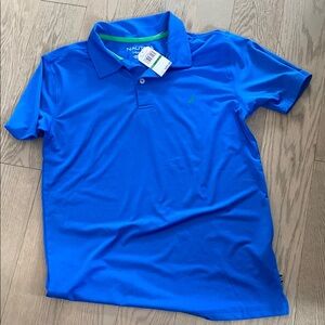 Nautica Blue Polo Shirt Classic Design